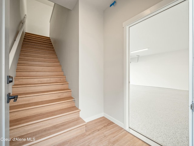1033 E Railroad Ave, Post Falls, ID 83854 - stairs with wood finished floors and baseboards
