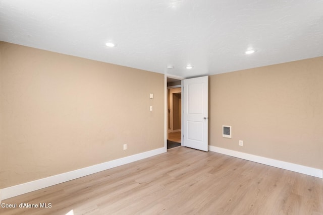 59 W Lincoln Ave, Priest River, ID 83856 - unfurnished room with light wood-style floors and recessed lighting