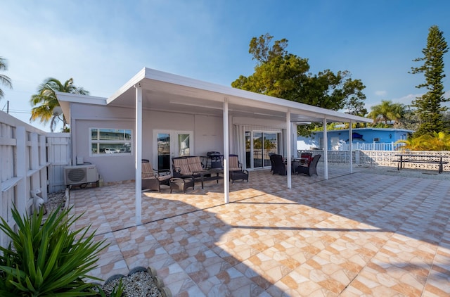 view of patio / terrace featuring a fenced backyard