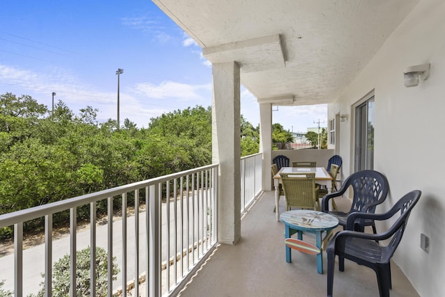 view of balcony