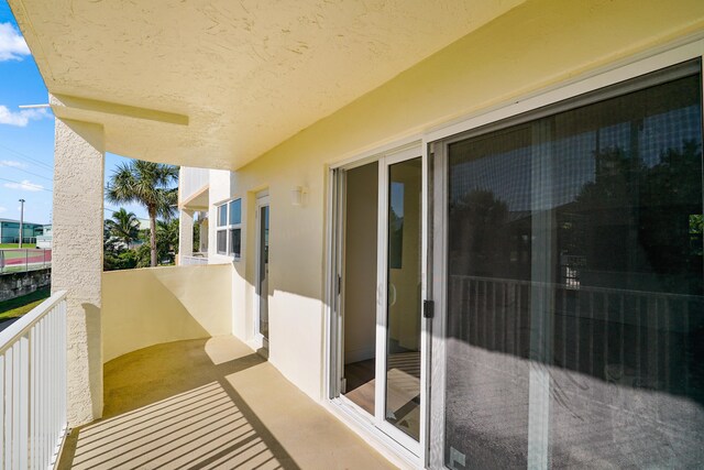 view of balcony