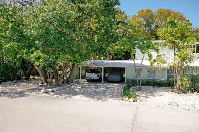 156 Marine Ave, Tavernier, FL 33070 - view of front of house with a carport and driveway