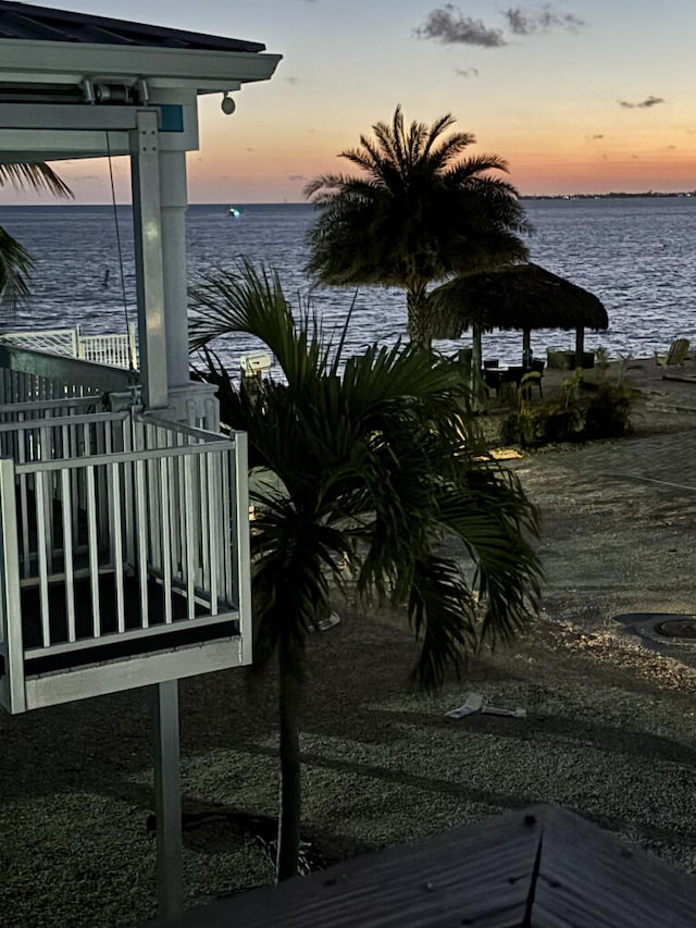 view of water feature