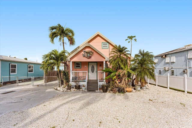 view of front of house with a porch