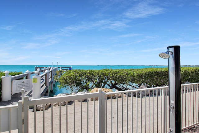 view of water feature