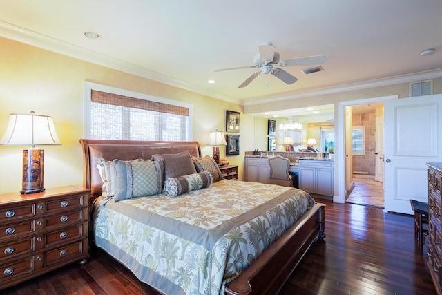 250 W Seaview Cir, Duck, FL 33050 - full bath with double vanity, crown molding, backsplash, and recessed lighting