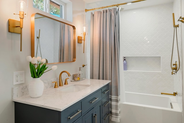 125 Harbor Dr, Key Largo, FL 33037 - bathroom featuring vanity and shower / bath combo