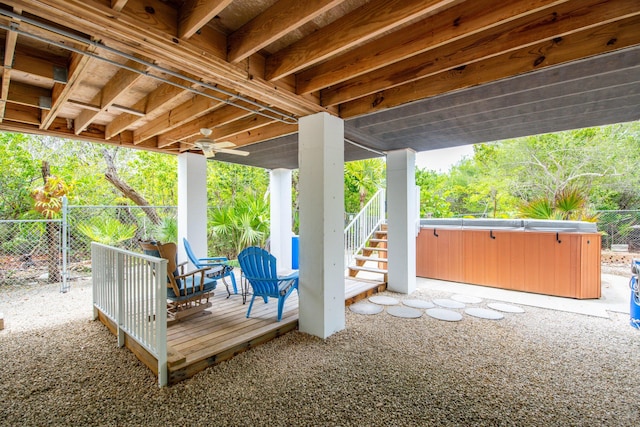 28212 Gato Rd, Little Torch, FL 33042 - deck featuring a hot tub