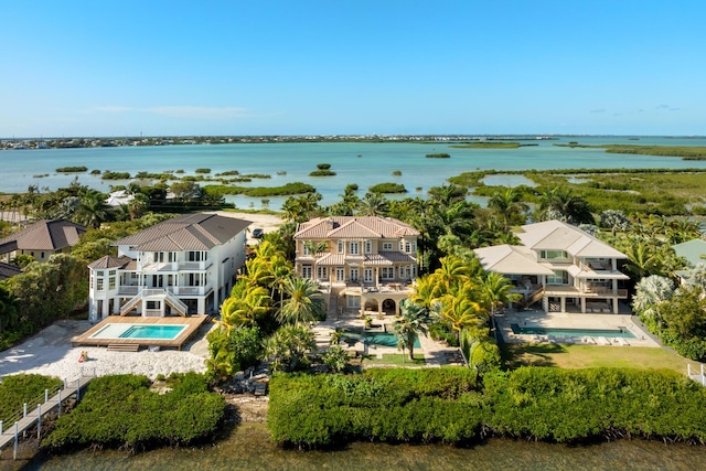 69 Cannon Royal Dr, Shark Key, FL 33040 - drone / aerial view featuring a water view