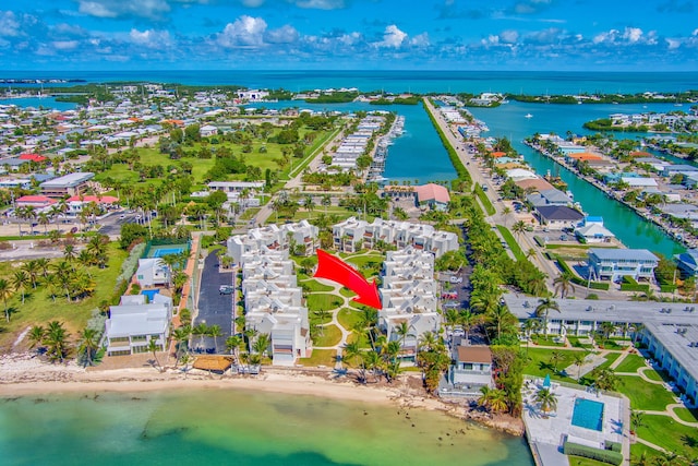 601 W Ocean Dr Unit 414D, Key Colony, FL 33051 - aerial view of a large body of water