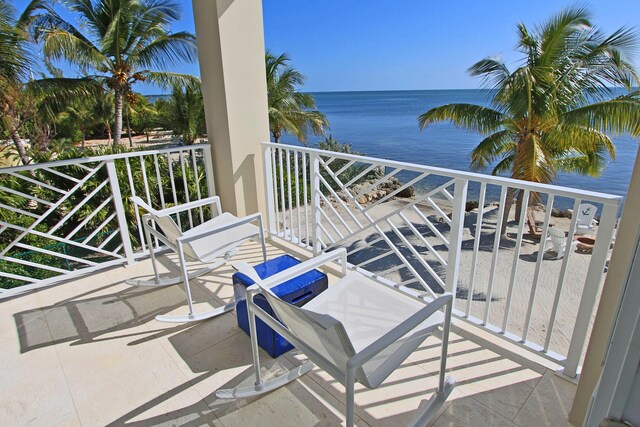 30 Ocean Front Dr, Key Largo, FL 33037 - balcony with a water view