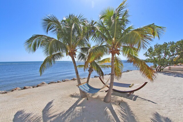 30 Ocean Front Dr, Key Largo, FL 33037 - view of water feature featuring a view of the beach