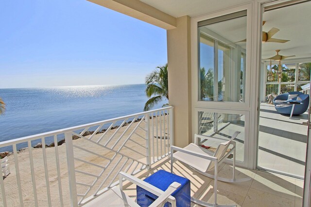 30 Ocean Front Dr, Key Largo, FL 33037 - balcony with a water view
