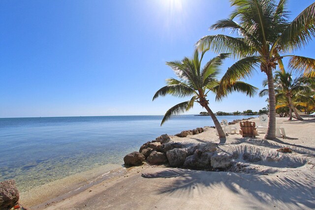 30 Ocean Front Dr, Key Largo, FL 33037 - property view of water featuring a beach view