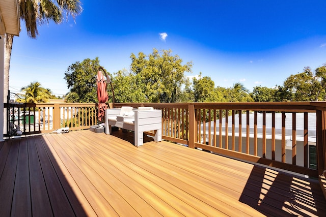 deck featuring outdoor dining space