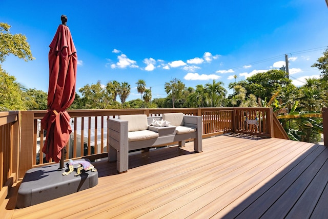 view of wooden terrace