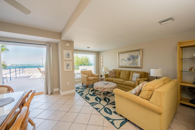 105 Front St Unit 119, Key West, FL 33040 - living room with light tile patterned floors
