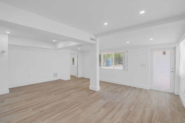 interior space featuring light hardwood / wood-style floors