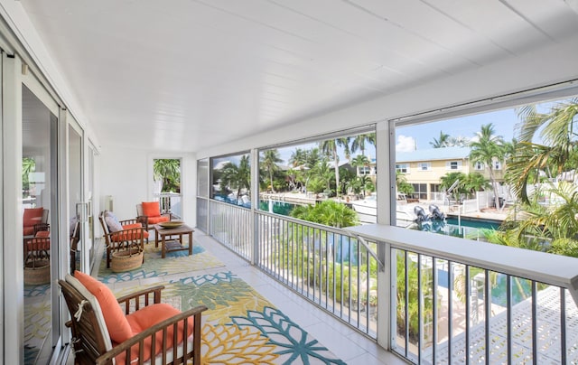 sunroom featuring plenty of natural light