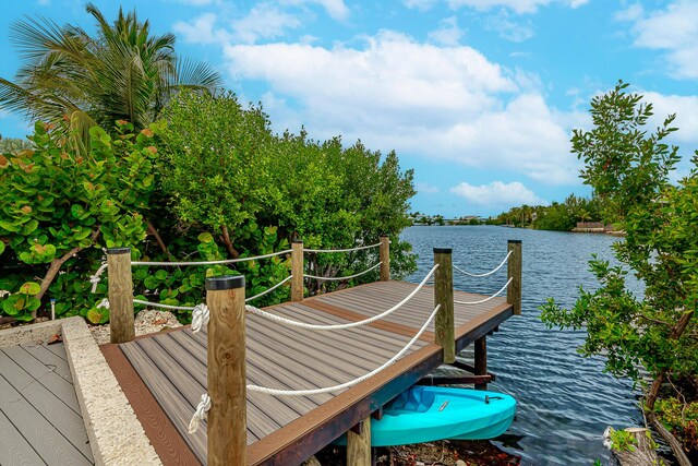 68 Mutiny Pl, Key Largo, FL 33037 - dock area with a water view