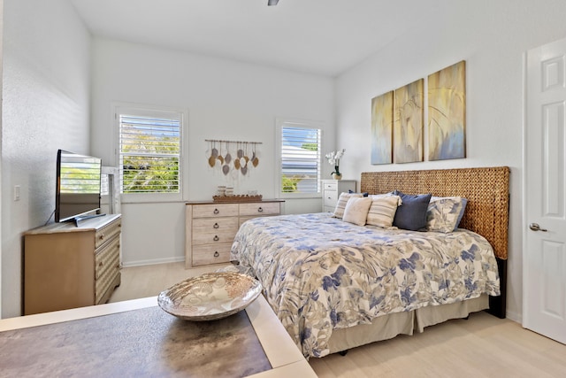 bedroom with baseboards