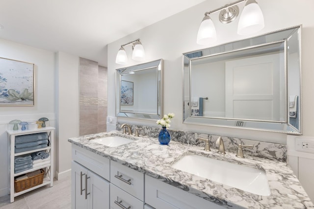 bathroom with vanity