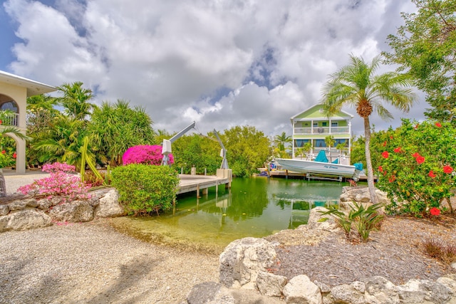 28573 Le Grand Rd, Little Torch, FL 33042 - dock featuring a water view