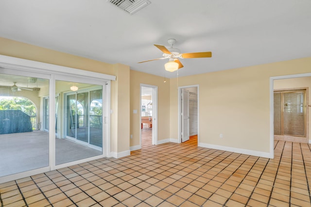 28573 Le Grand Rd, Little Torch, FL 33042 - empty room featuring ceiling fan and light tile patterned flooring