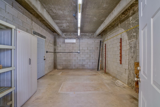 28573 Le Grand Rd, Little Torch, FL 33042 - below grade area with concrete block wall and a wall unit AC