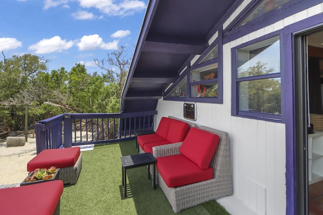 balcony with an outdoor living space