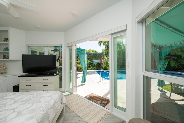 1514 19th St, Key West, FL 33040 - bedroom featuring light wood-type flooring and access to outside