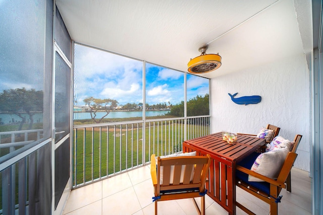 95 Coco Plum Dr Unit 4C, Marathon, FL 33050 - sunroom with a water view