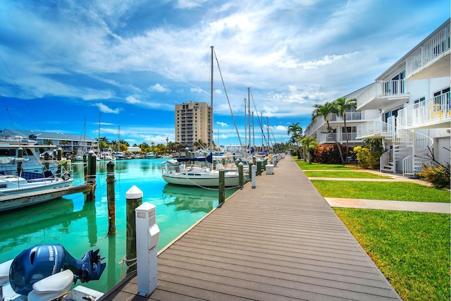 95 Coco Plum Dr Unit 4C, Marathon, FL 33050 - dock area with a water view