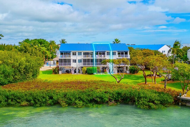 95 Coco Plum Dr Unit 4C, Marathon, FL 33050 - exterior space with a water view