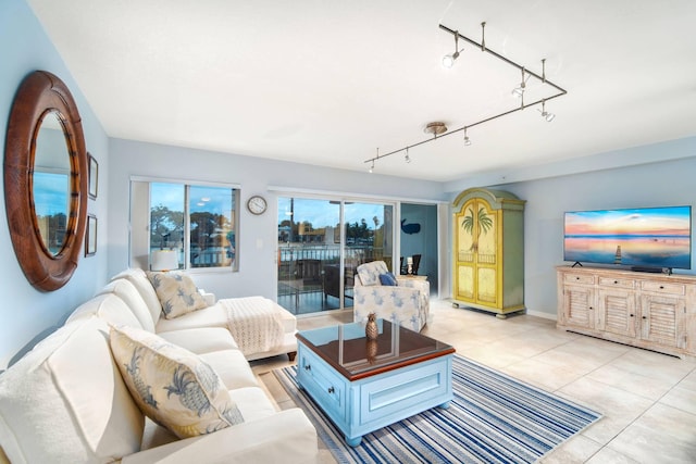95 Coco Plum Dr Unit 4C, Marathon, FL 33050 - living room with light tile patterned floors