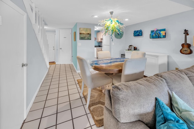 40 High Point Rd Unit C105, Tavernier, FL 33070 - dining room with light tile patterned floors, baseboards, and recessed lighting
