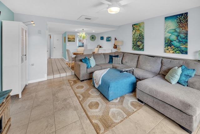 40 High Point Rd Unit C105, Tavernier, FL 33070 - living room with tile patterned flooring and baseboards