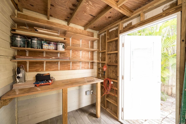 view of storage