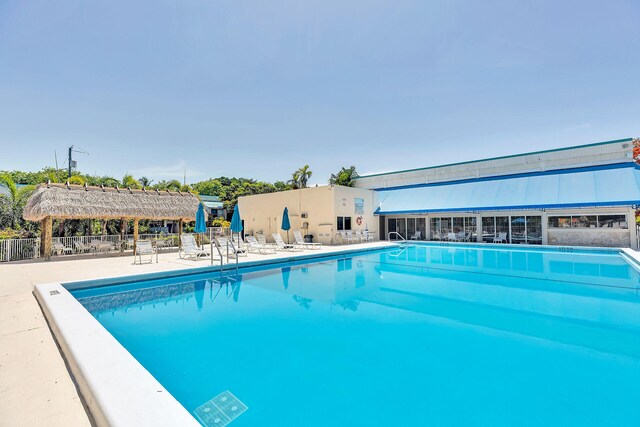 view of pool with a patio area