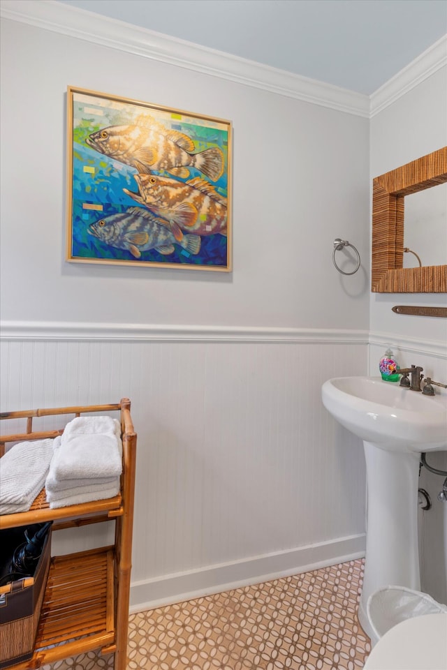 626 Margaret St, Key West, FL 33040 - bathroom featuring crown molding