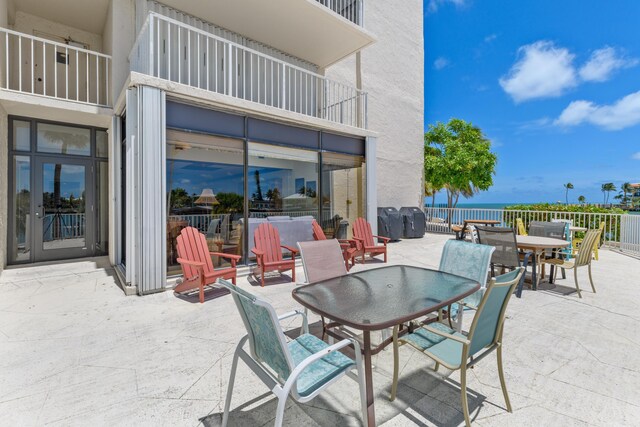 2000 Coco Plum Dr Unit 106, Marathon, FL 33050 - view of patio / terrace with outdoor dining area