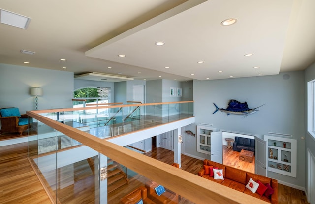 interior space featuring hardwood / wood-style floors