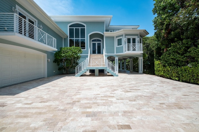 view of front of house featuring a garage