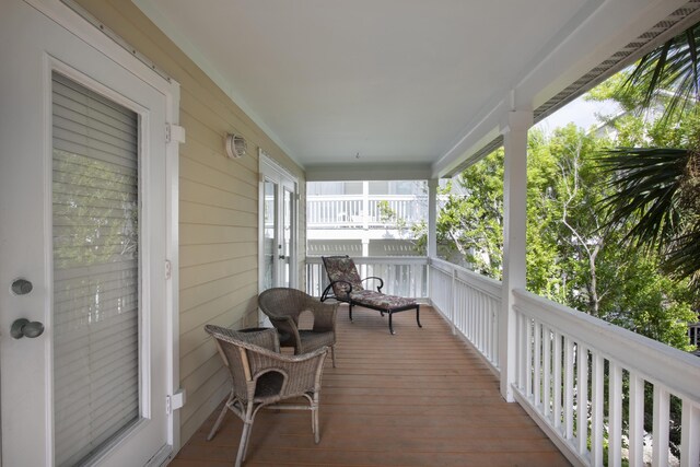 view of sunroom