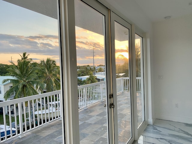 view of doorway to outside