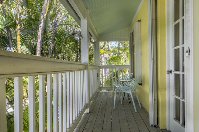 view of balcony