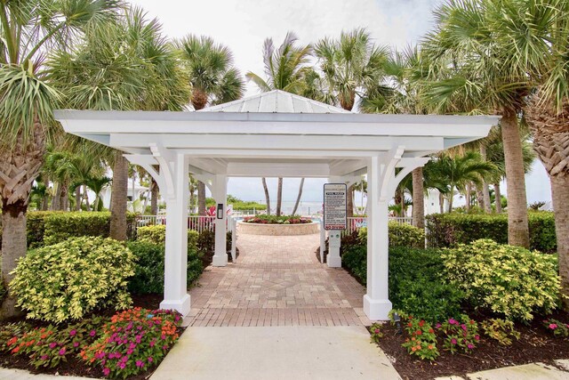 view of property's community featuring a gazebo