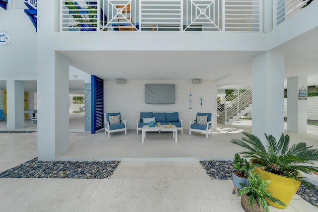 view of patio / terrace with an outdoor living space