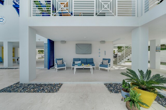 view of patio / terrace with an outdoor living space