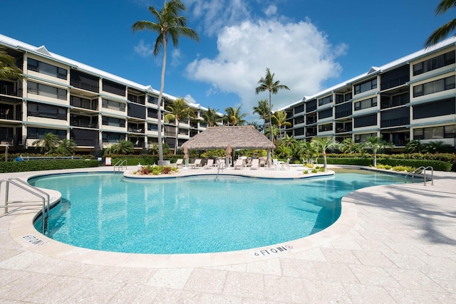 83201 Old Hwy Unit 409, Islamorada, FL 33036 - community pool with a patio and a gazebo